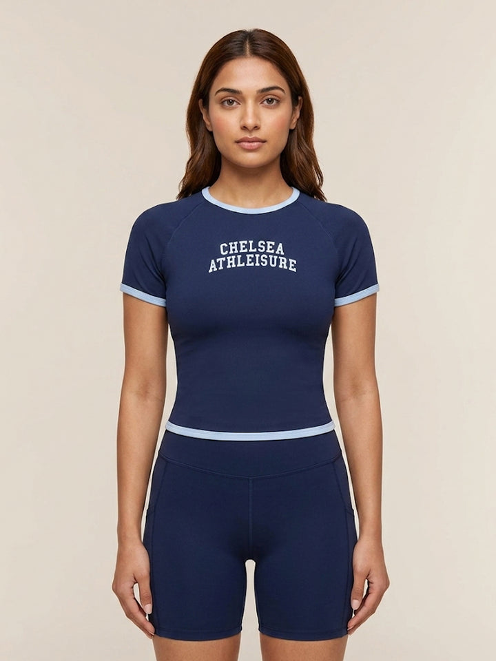 Chelsea Sculpt Seamless Tee - Chelsea Navy