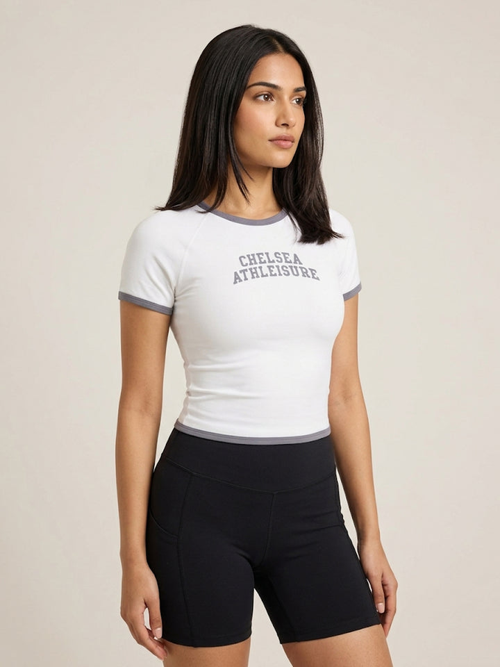 Chelsea Sculpt Seamless Tee - White