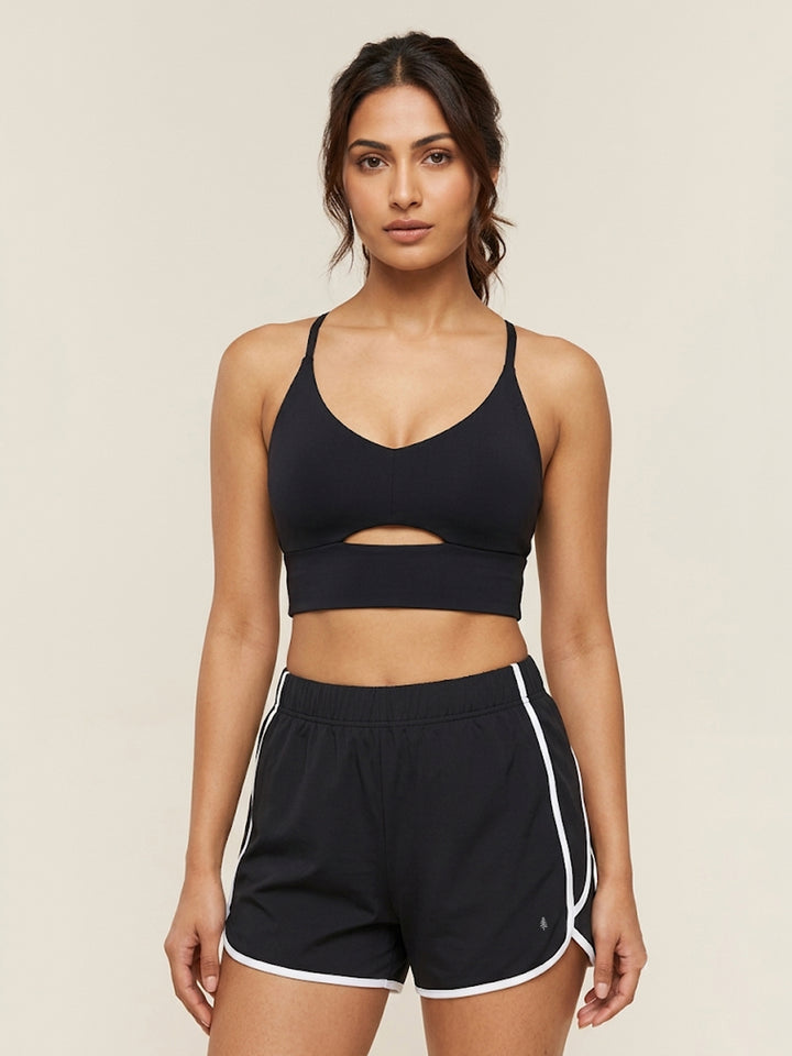 Aelya V-Lift Bra - Midnight Black