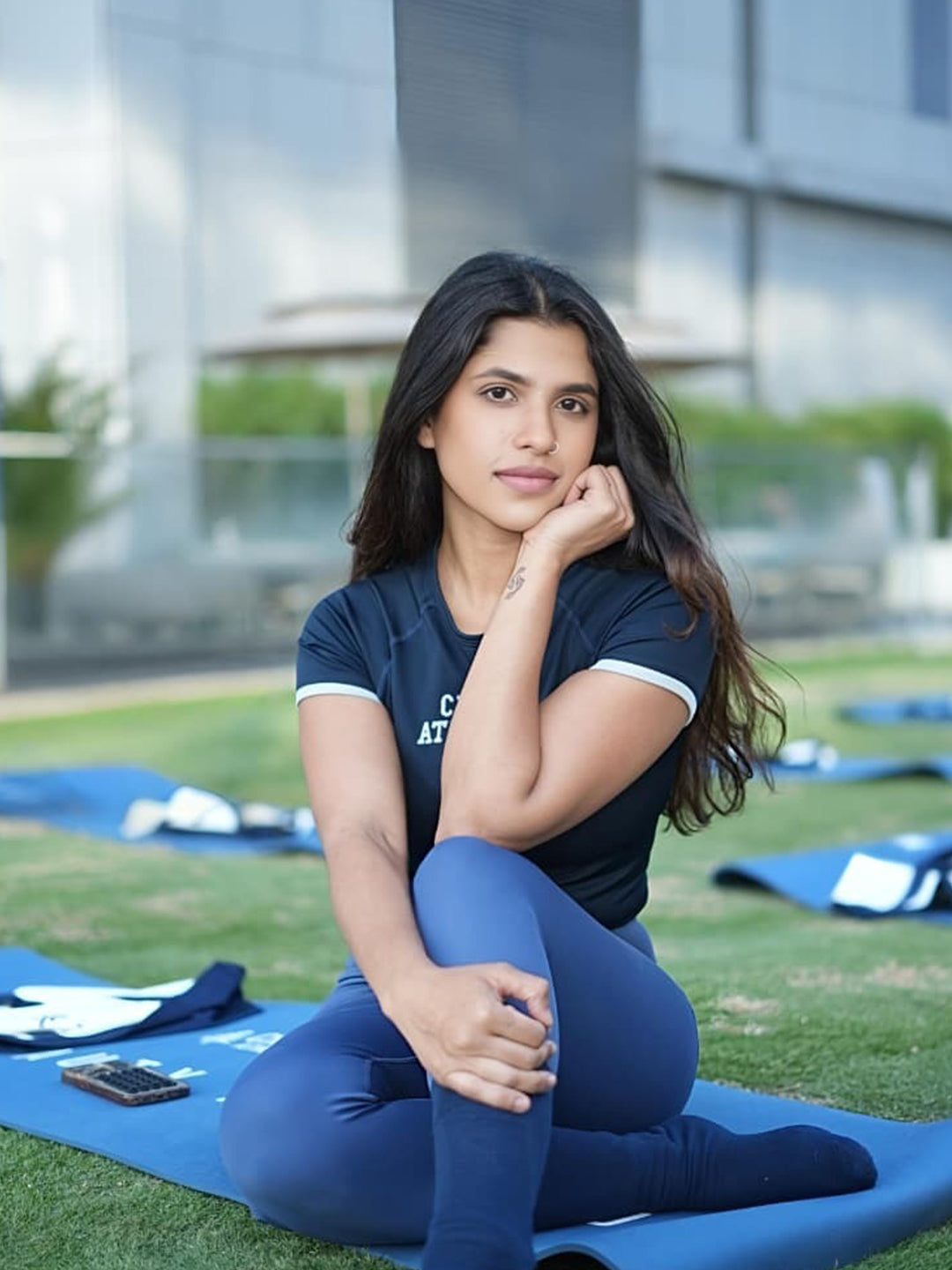 Chelsea Sculpt Seamless Tee - Chelsea Navy