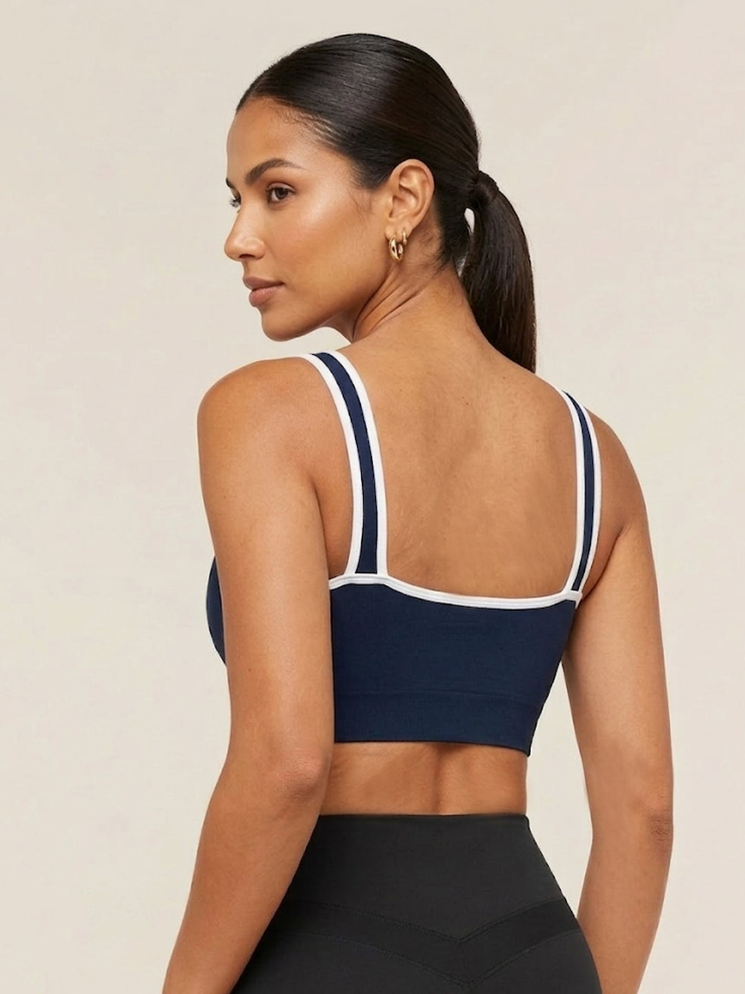 Trace Bra Seamless Longline Medium Impact – Chelsea Navy