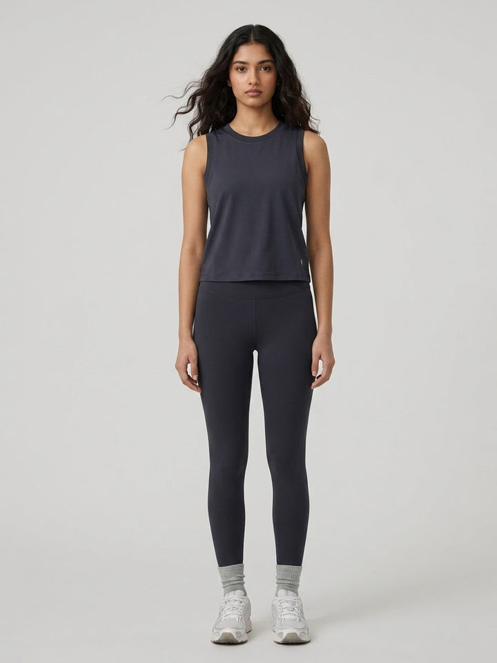 Alice Essential Racer Tank - Midnight Black