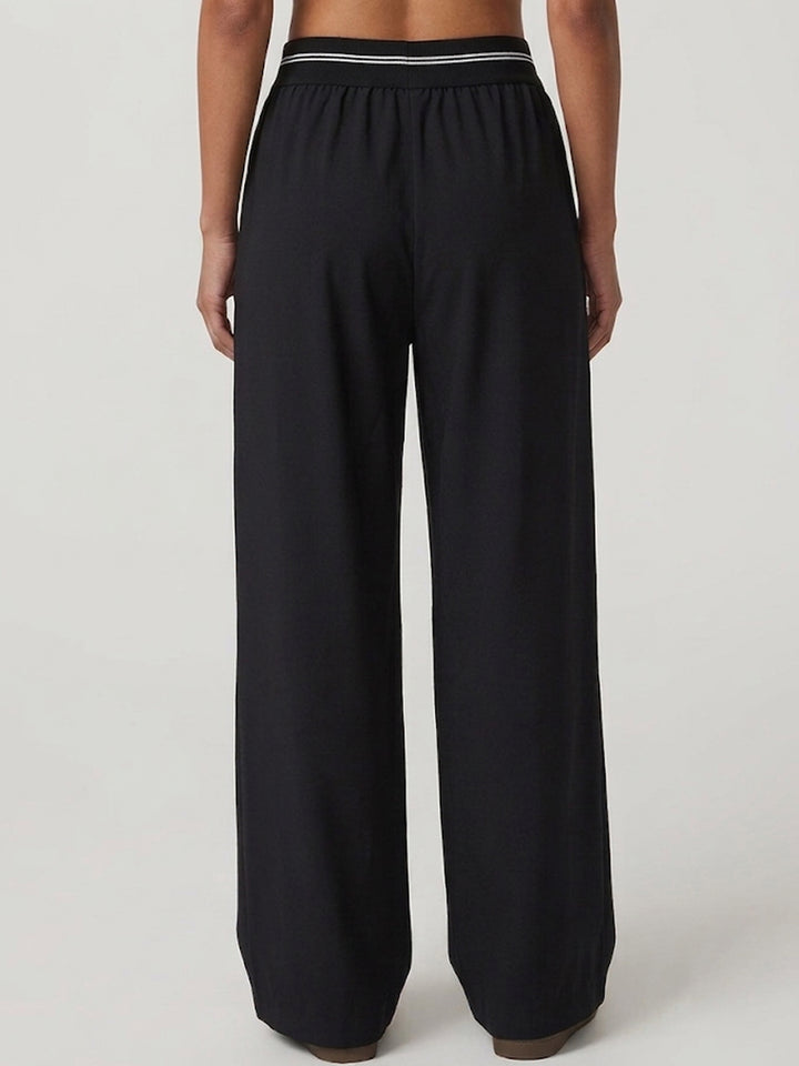 Polly ComfiWide Trouser - Midnight Black