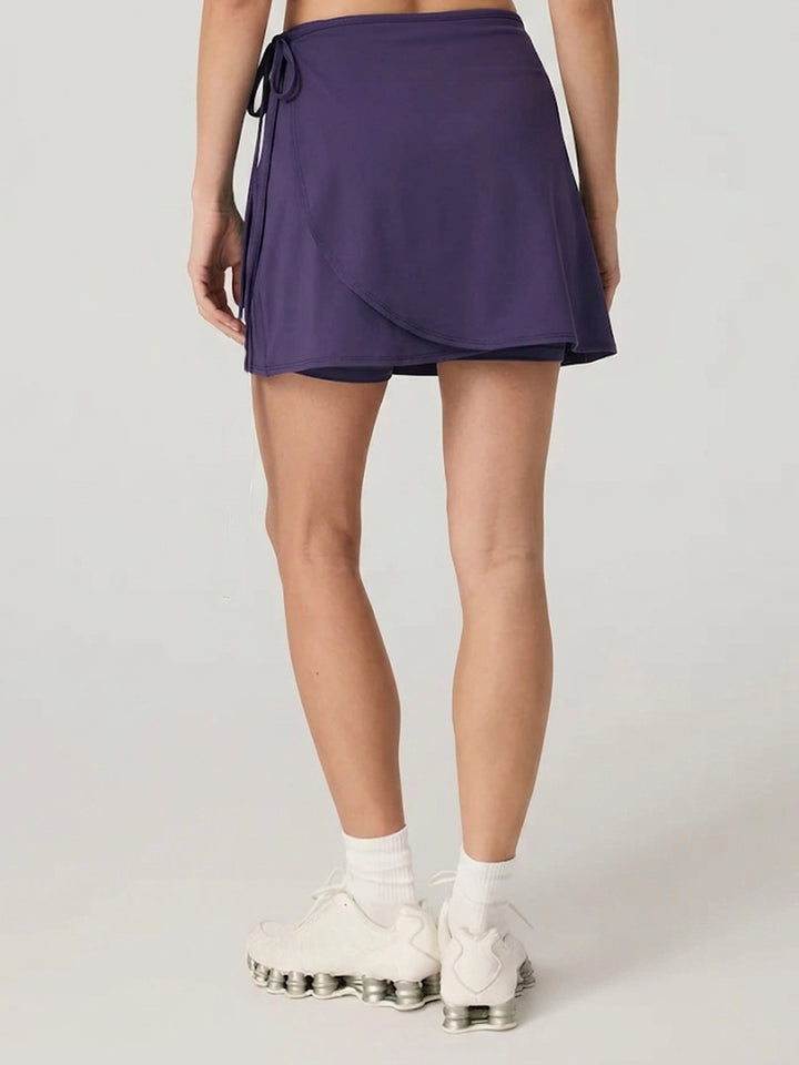 Sienna Motion Wrap Skorts - Aubergine