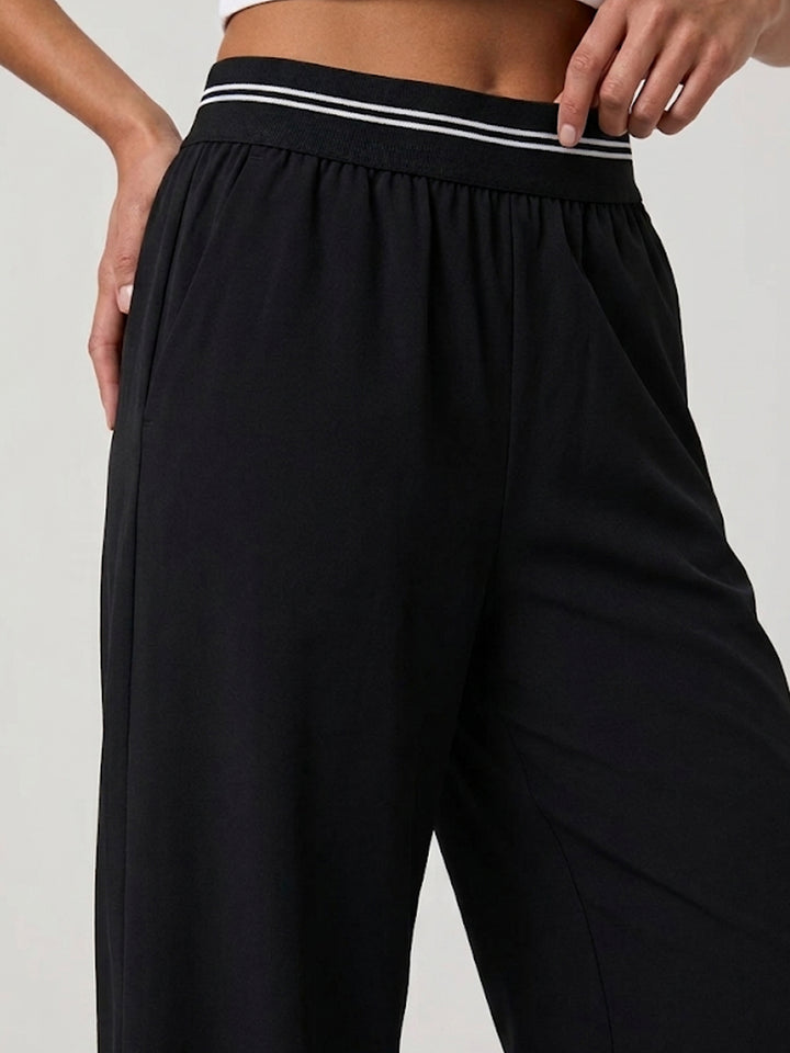 Polly ComfiWide Trouser - Midnight Black