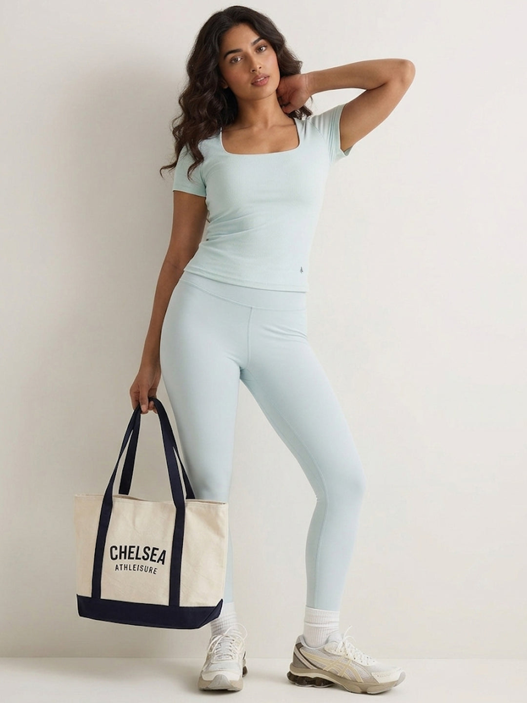 Aria Squareline Fit Tee - Spearmint Green