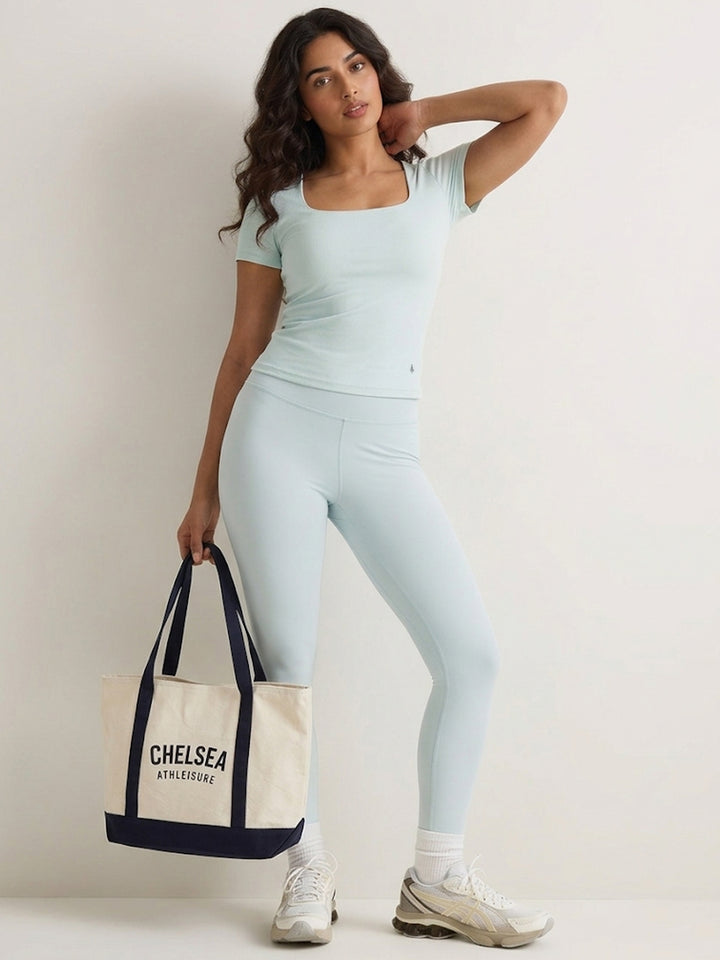 Aria Squareline Fit Tee - Spearmint Green