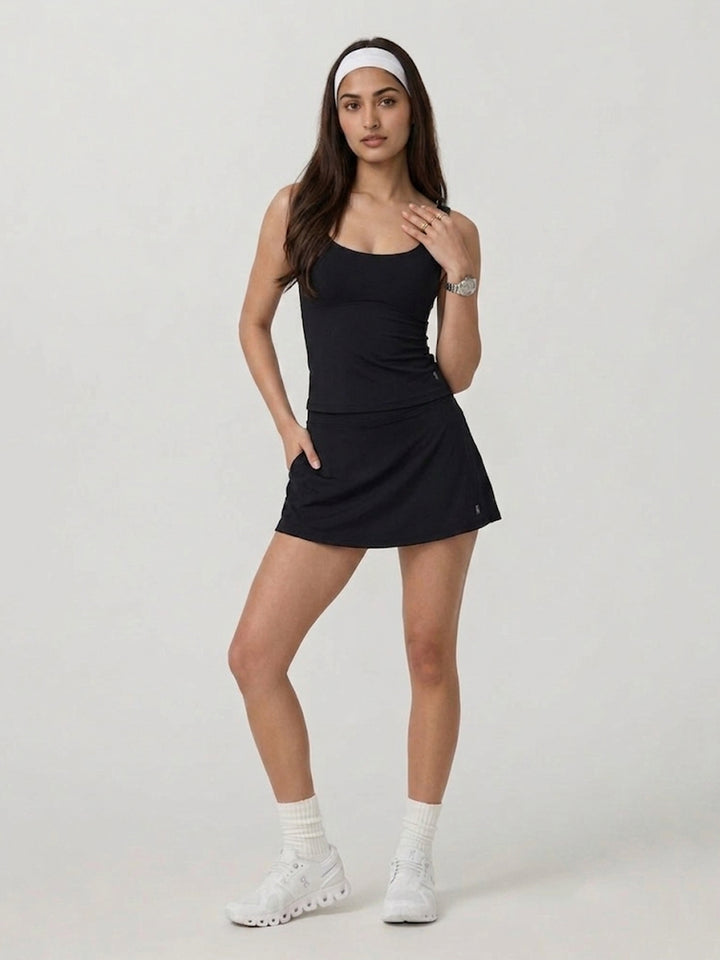 Sophia Court Skorts - Midnight Black