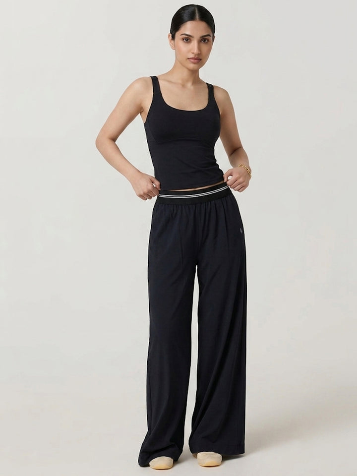 Polly ComfiWide Trouser - Midnight Black