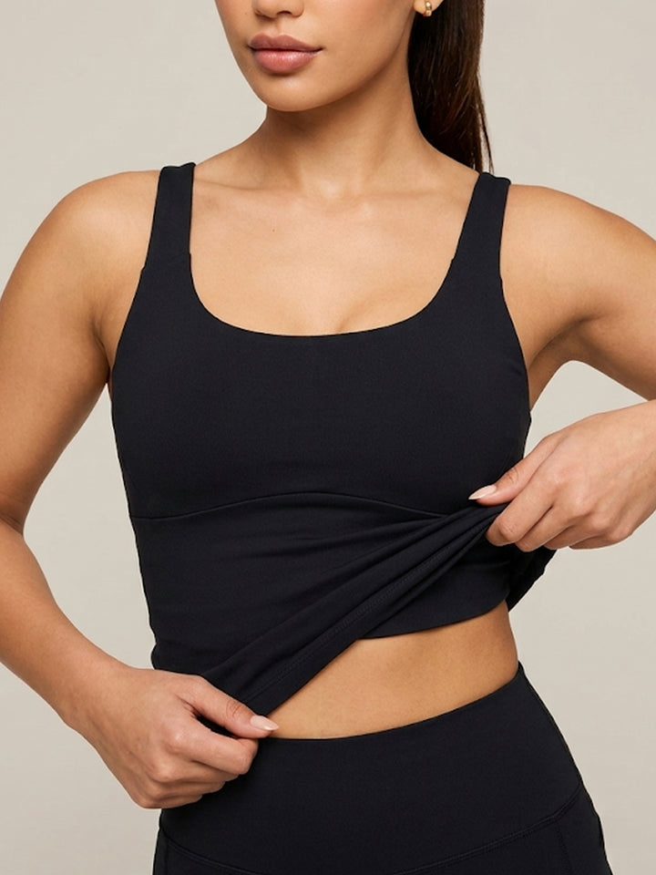 Anya UnderCurve Tank - Midnight Black