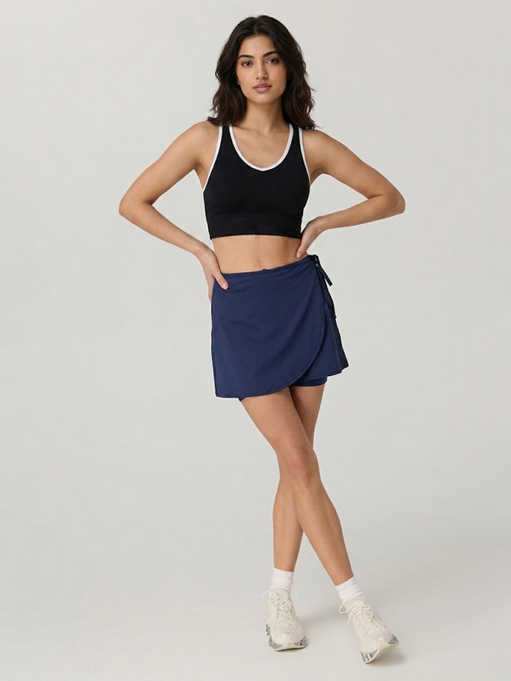 Sienna Motion Wrap Skorts - Chelsea Navy