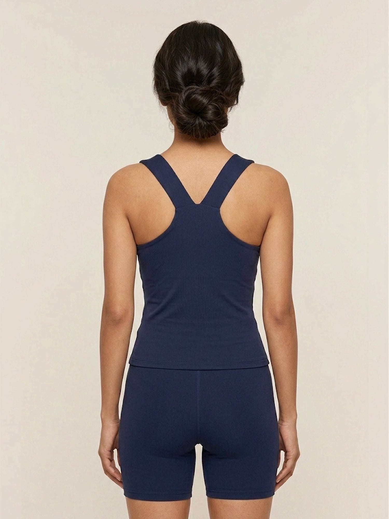 Amelia Halterline Tank - Chelsea Navy Chelsea Athleisure 