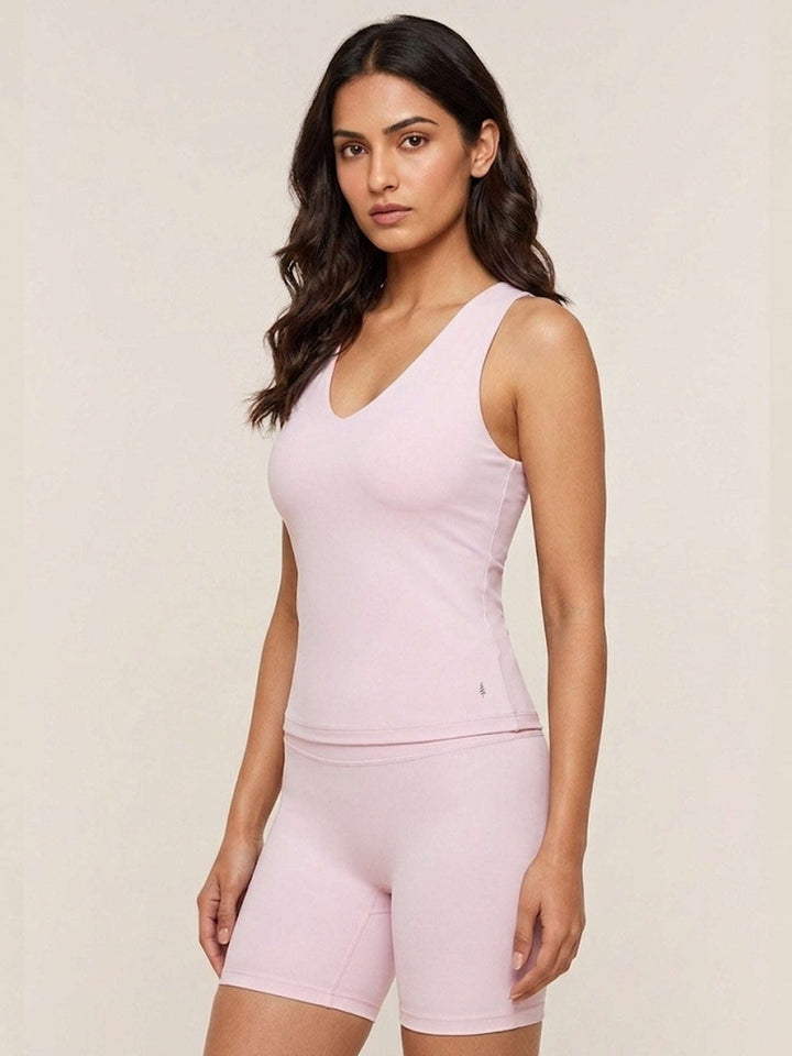 Amelia Halterline Tank - Lilac Chelsea Athleisure 