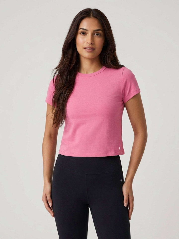 Angelina SoftMove Crop Tee Chelsea Athleisure 