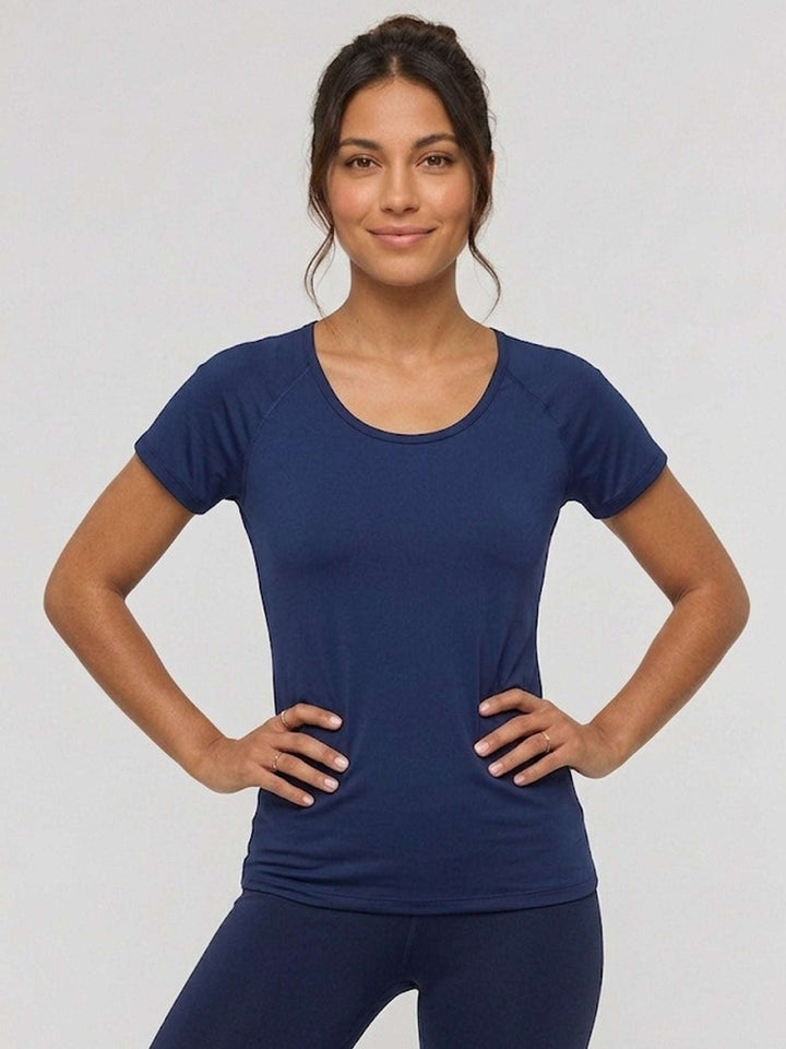 Athena MoveFit Tee - Chelsea Navy Chelsea Athleisure 