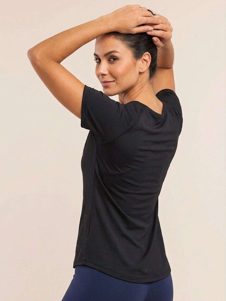 Athena MoveFit Tee - Midnight Black Chelsea Athleisure 