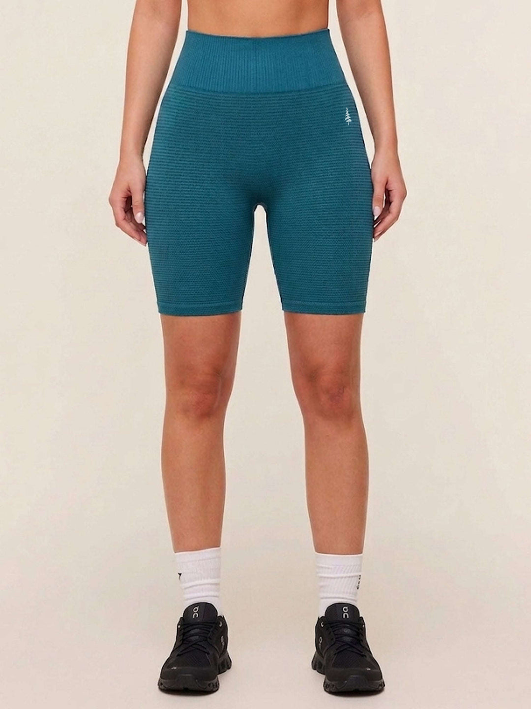 AuraAir Seamless Shorts® Dark Sea 5" Inseam Chelsea Athleisure 