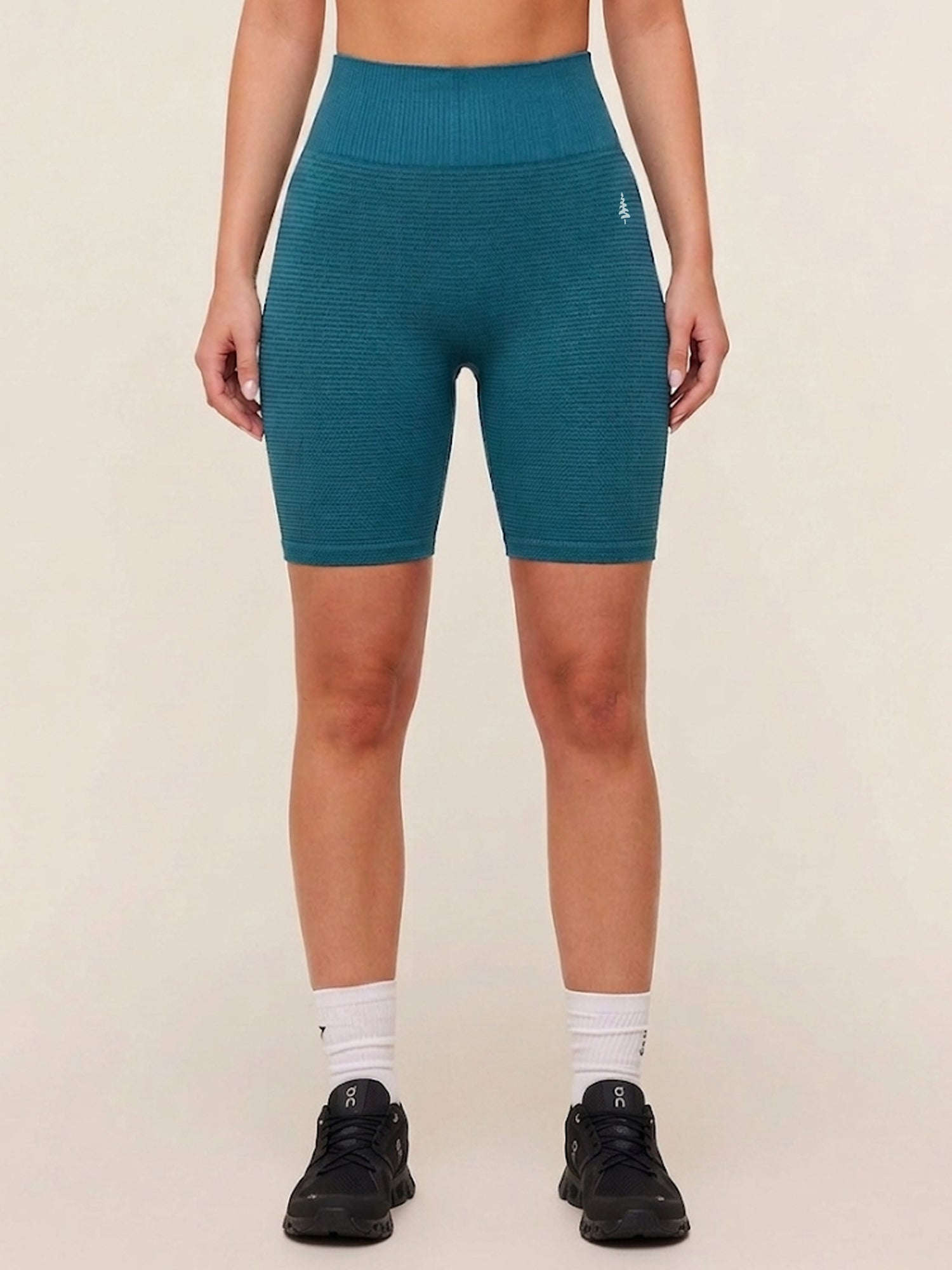 AuraAir Seamless Shorts® Dark Sea 5" Inseam Chelsea Athleisure 