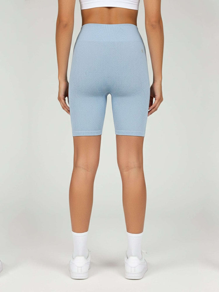 AuraAir Seamless Shorts® Ocean Blue 5" Inseam Chelsea Athleisure 