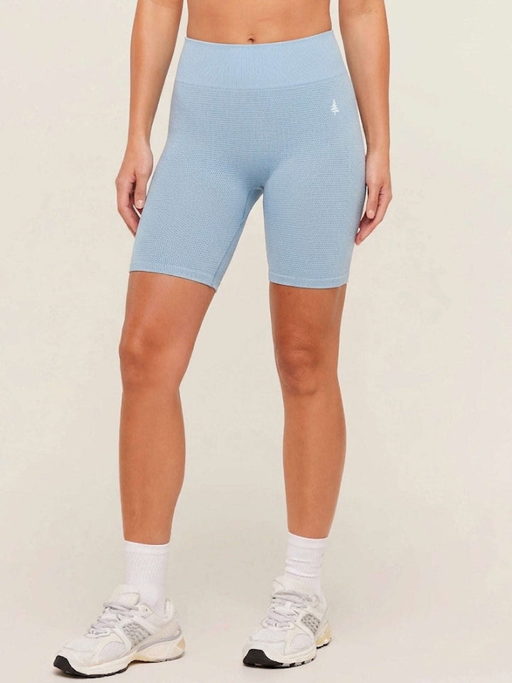AuraAir Seamless Shorts® Ocean Blue 5" Inseam Chelsea Athleisure 