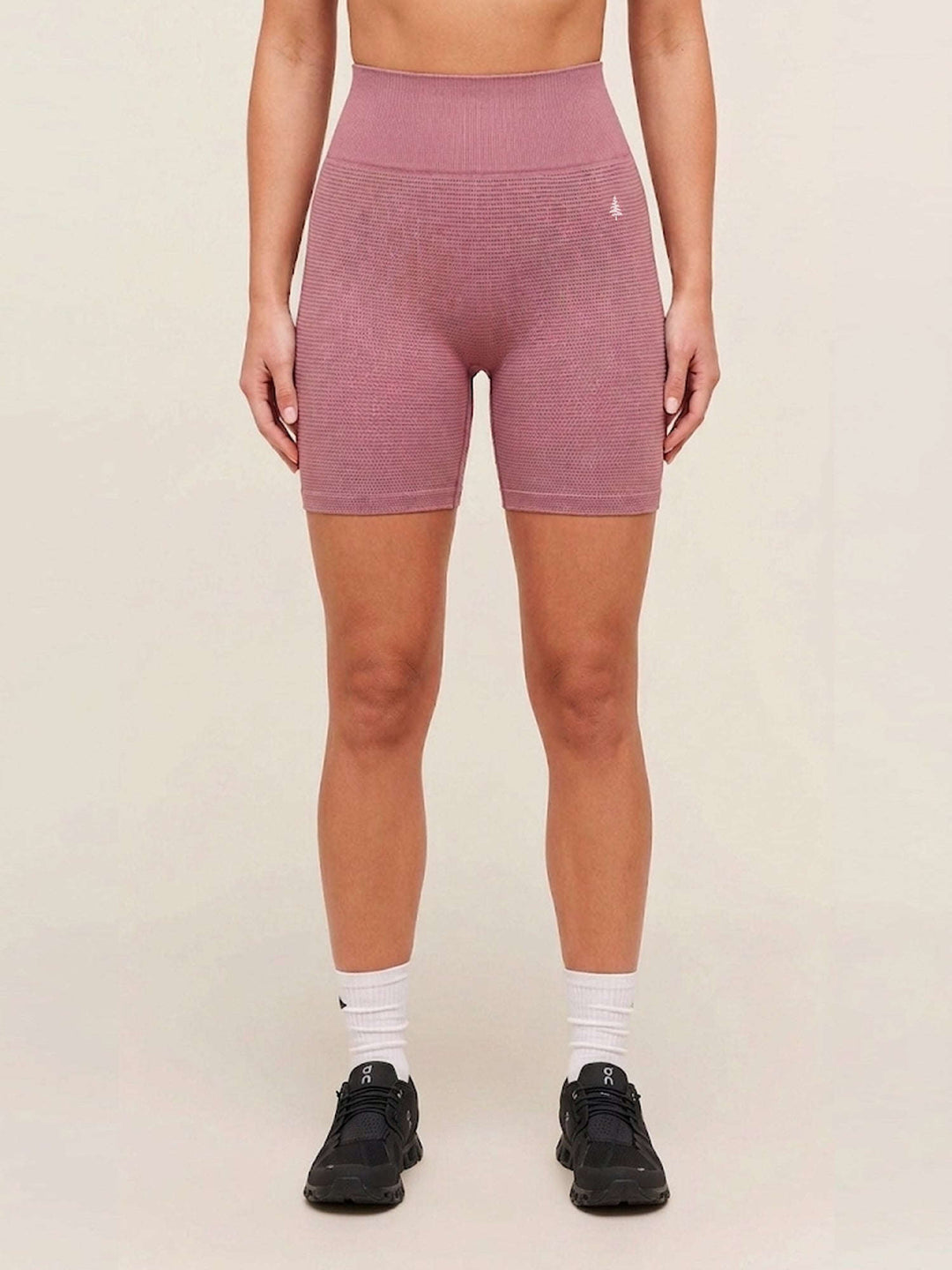 AuraAir Seamless Shorts® Wistful Mauve 5" Inseam Chelsea Athleisure 