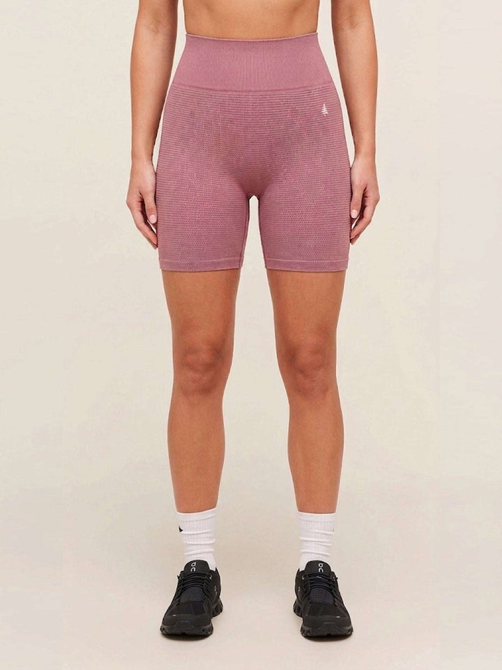 AuraAir Seamless Shorts® Wistful Mauve 5" Inseam Chelsea Athleisure 