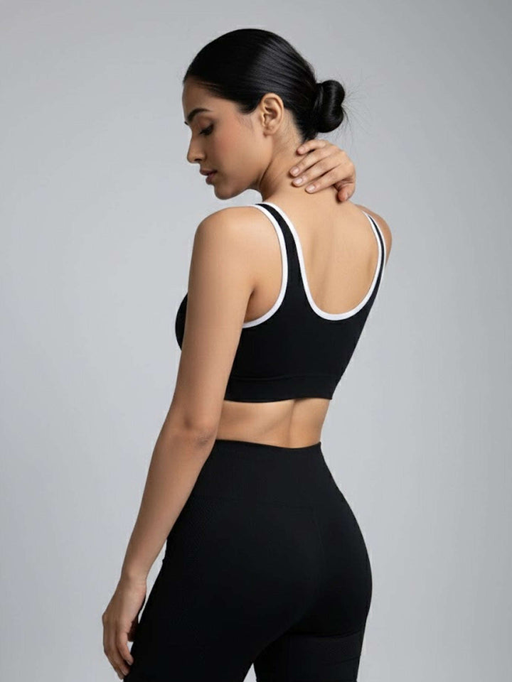 Edge Bra Seamless Medium Impact – Black Chelsea Athleisure 