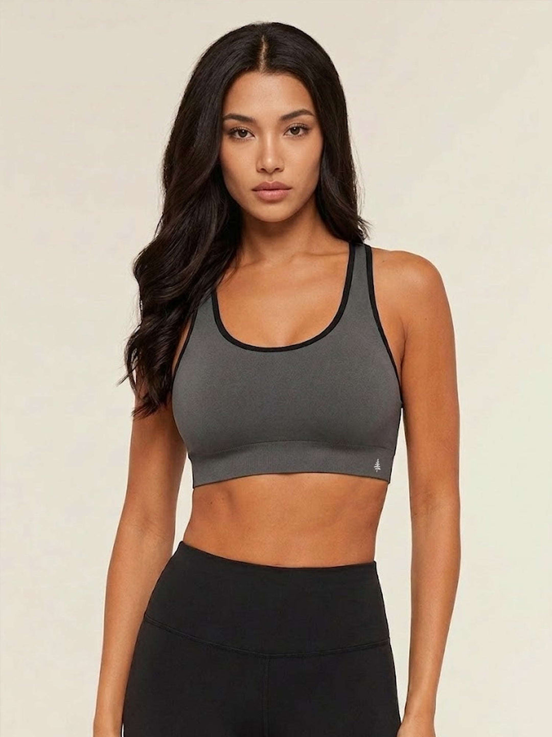 Edge Bra Seamless Medium Impact - Dark Shadow Chelsea Athleisure 