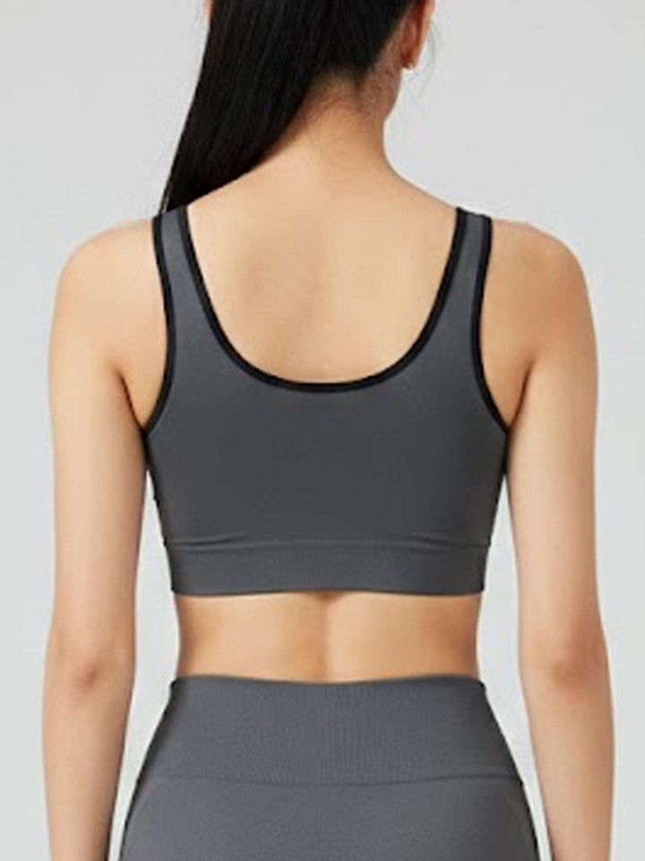 Edge Bra Seamless Medium Impact - Dark Shadow Chelsea Athleisure 