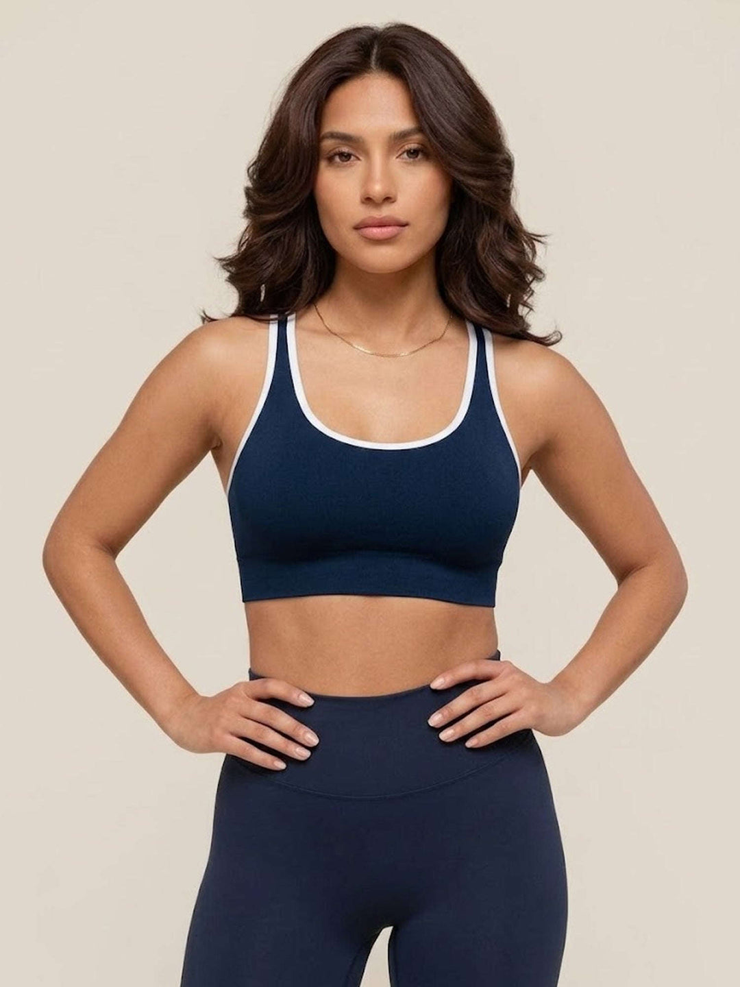 Movelight Legging & Trace Bra Matching Set – Chelsea Navy Chelsea Athleisure 