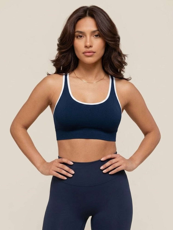 Movelight Legging & Trace Bra Matching Set – Chelsea Navy Chelsea Athleisure 