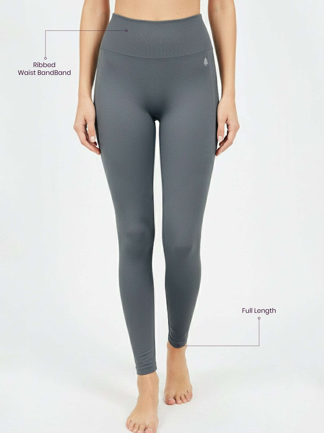 MoveLight Seamless Leggings® Dark Shadow 27" Inseam Chelsea Athleisure 
