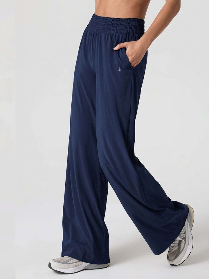 Petra FreeFlow Wide Pants - Chelsea Navy Chelsea Athleisure 