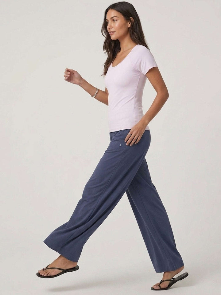 Petra FreeFlow Wide Pants - Grey Chelsea Athleisure 