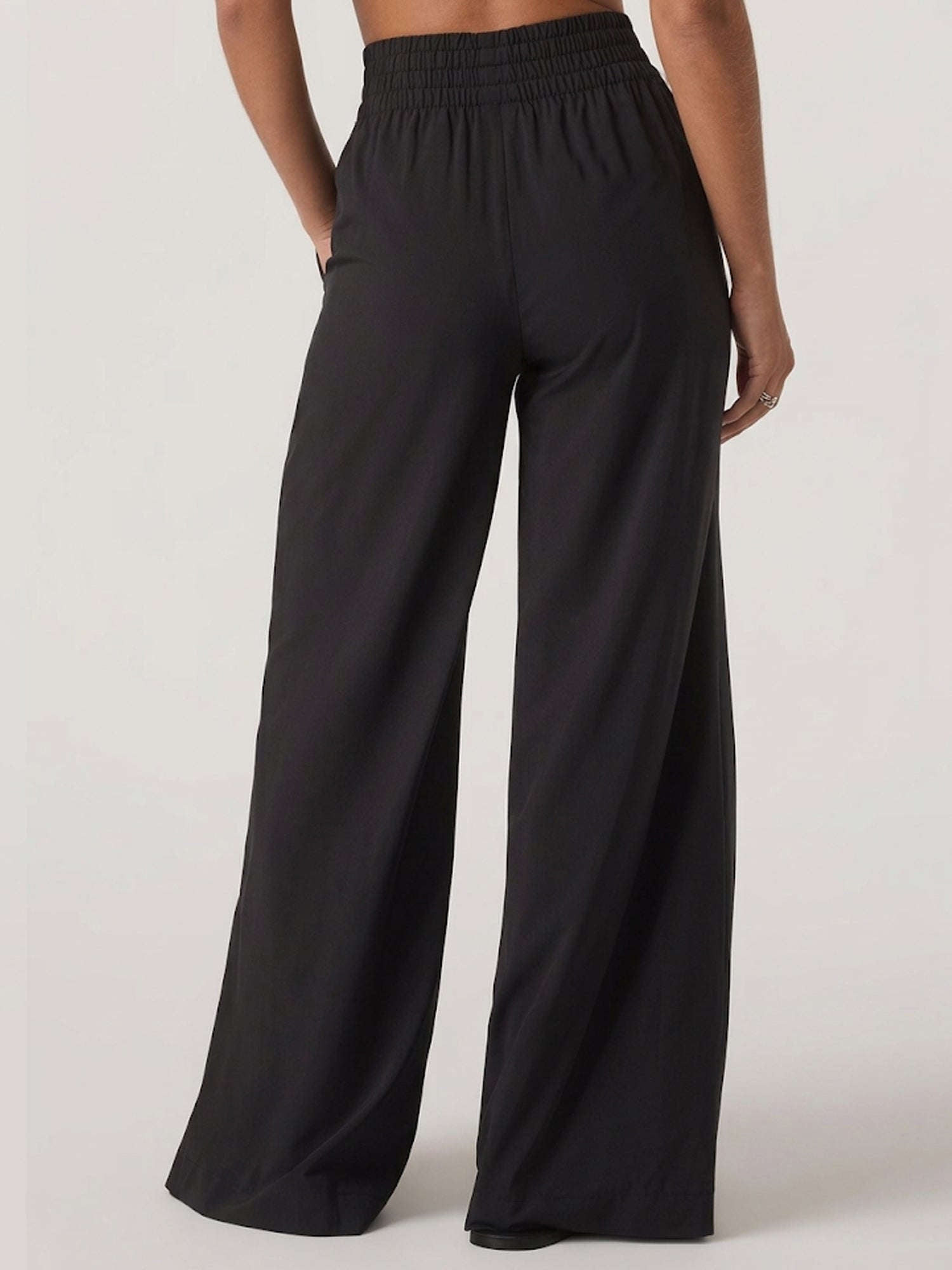 Petra FreeFlow Wide Pants - Midnight Black Chelsea Athleisure 