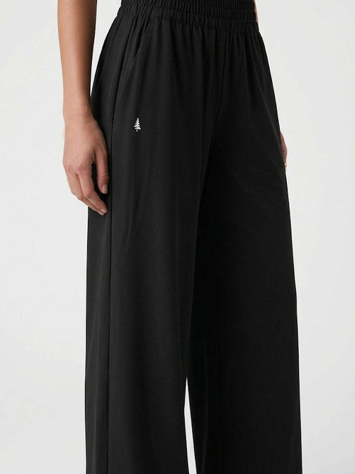 Petra FreeFlow Wide Pants - Midnight Black Chelsea Athleisure 
