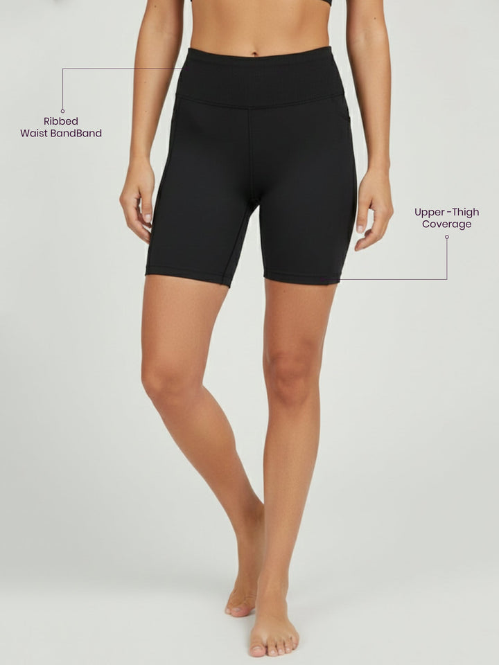 SculptEase Seamless Shorts® Black 5" Inseam Chelsea Athleisure 